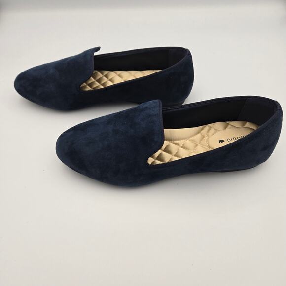 Birdies, Starling Blue Suede Loafers, Flats, Velvet, Size 6.5 - Picture 3 of 8